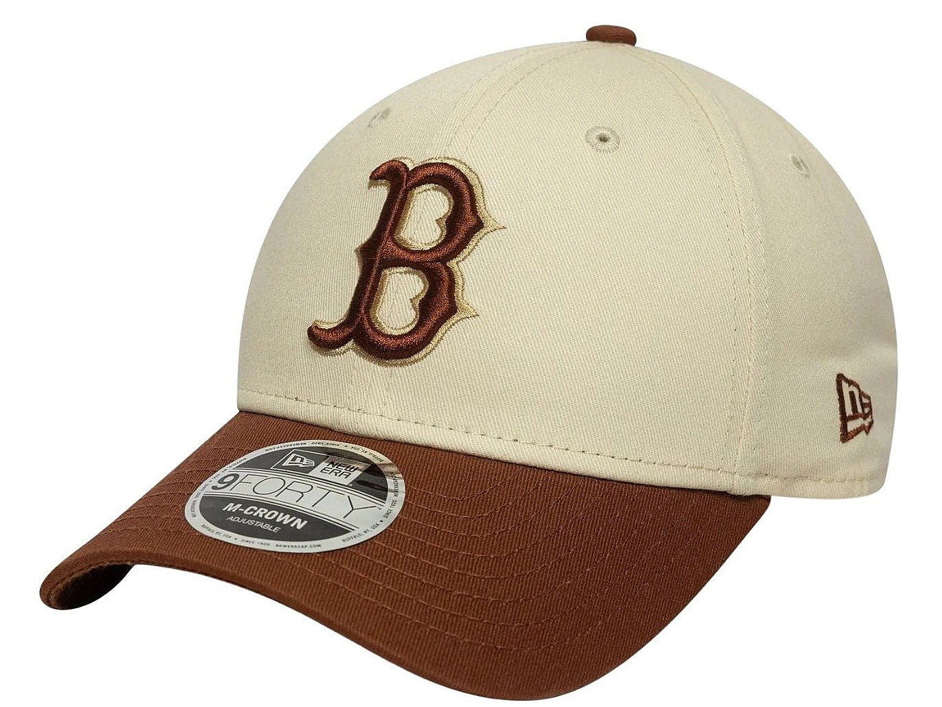 casquette New Era 9FO M-Crown Ws Patch MLB Boston Red Sox - Light Cream/Deep Auburn - men´s