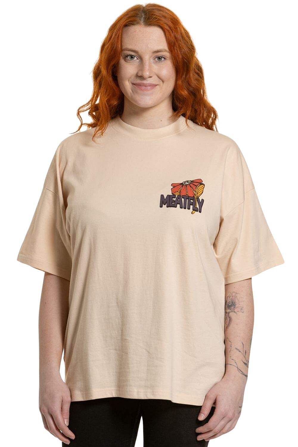 T-shirt Meatfly Vexey - Tapioca Flowers - women´s