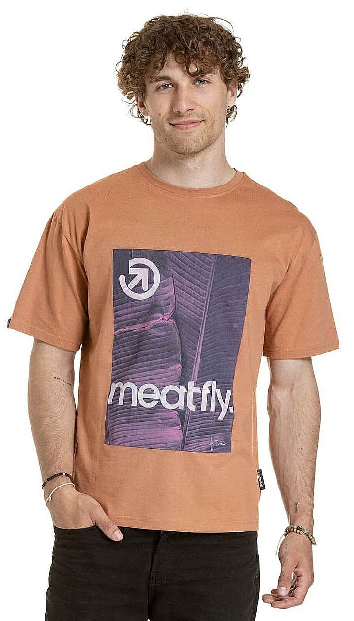 T-Shirt Meatfly Junglist - Pink Leaf