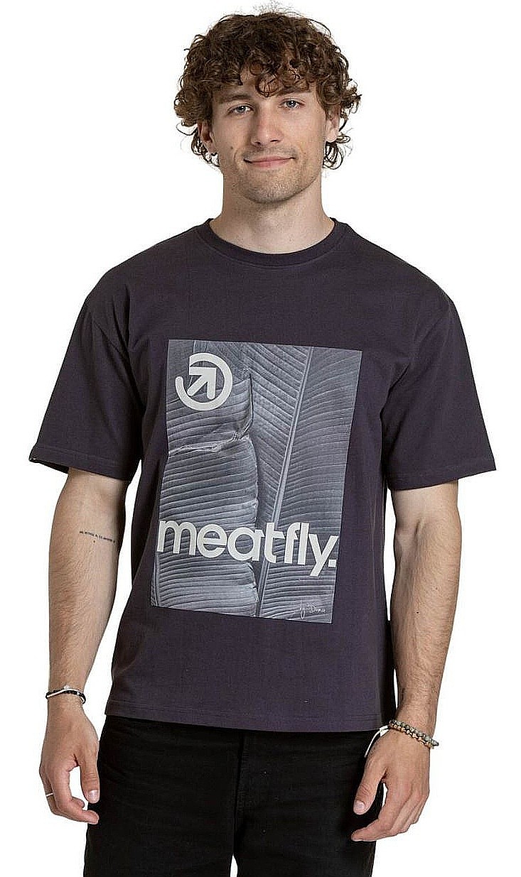 tričko Meatfly Junglist - Green Yellow Leaf