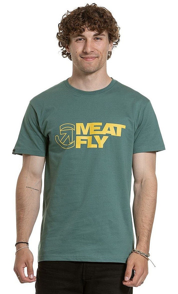 T-shirt Meatfly Revital - Teal Green - men´s