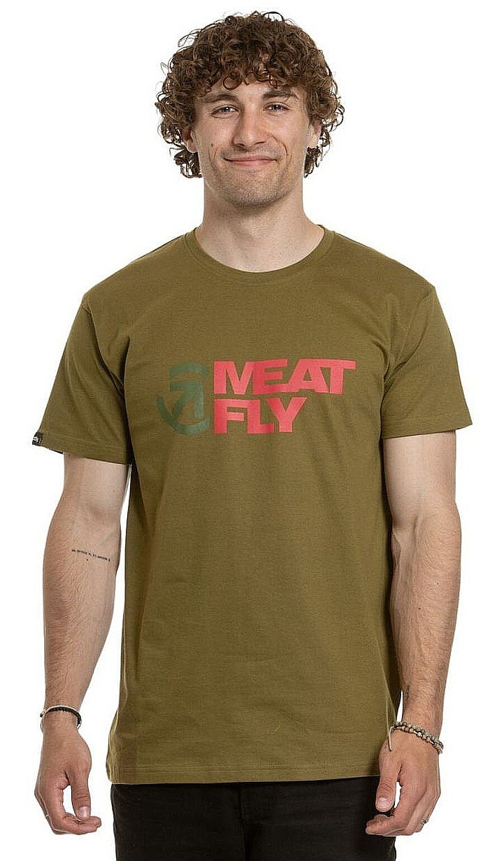 T-Shirt Meatfly Revital - Khaki Green - men´s