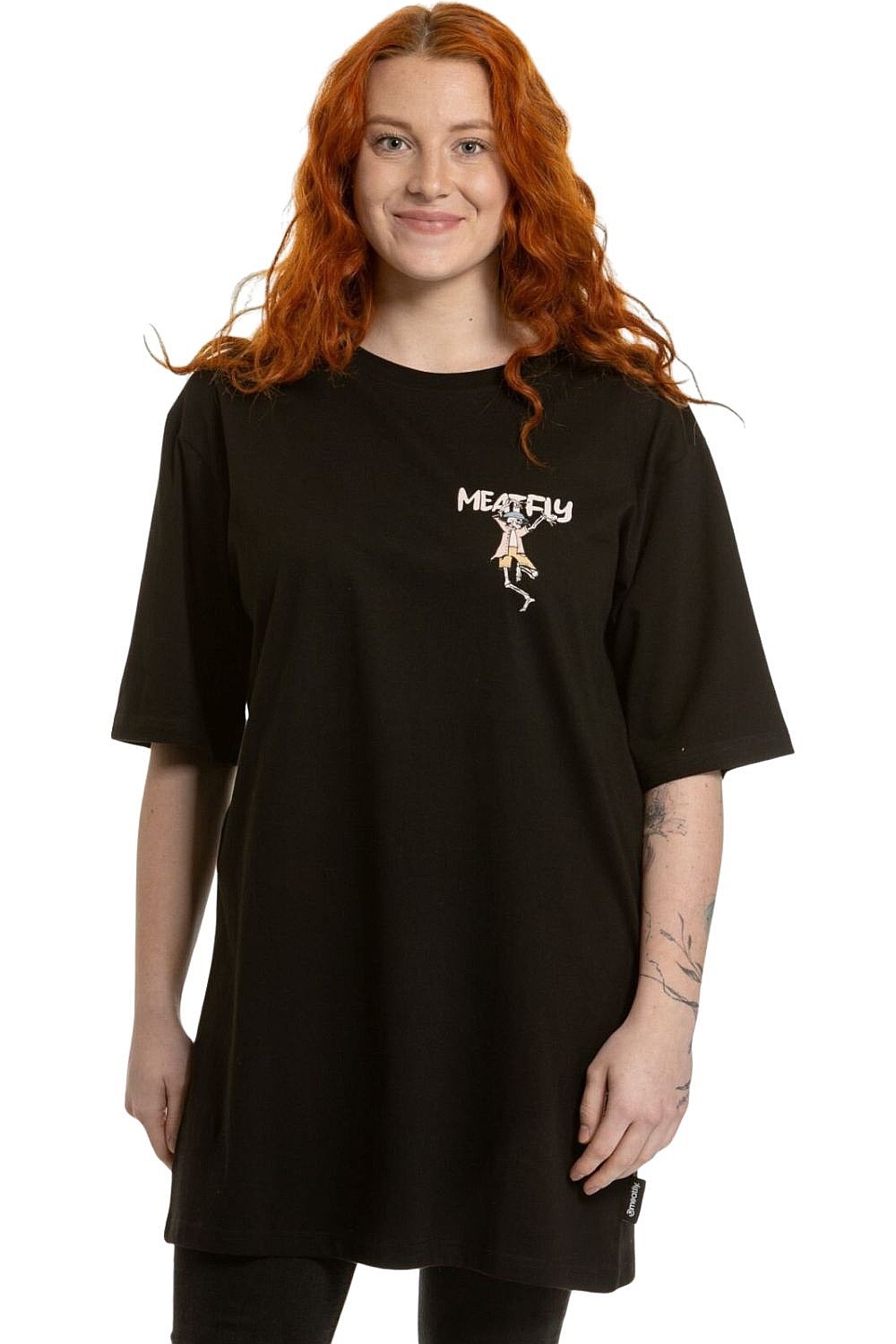 T-Shirt Meatfly Rory - Skeleton Black - women´s