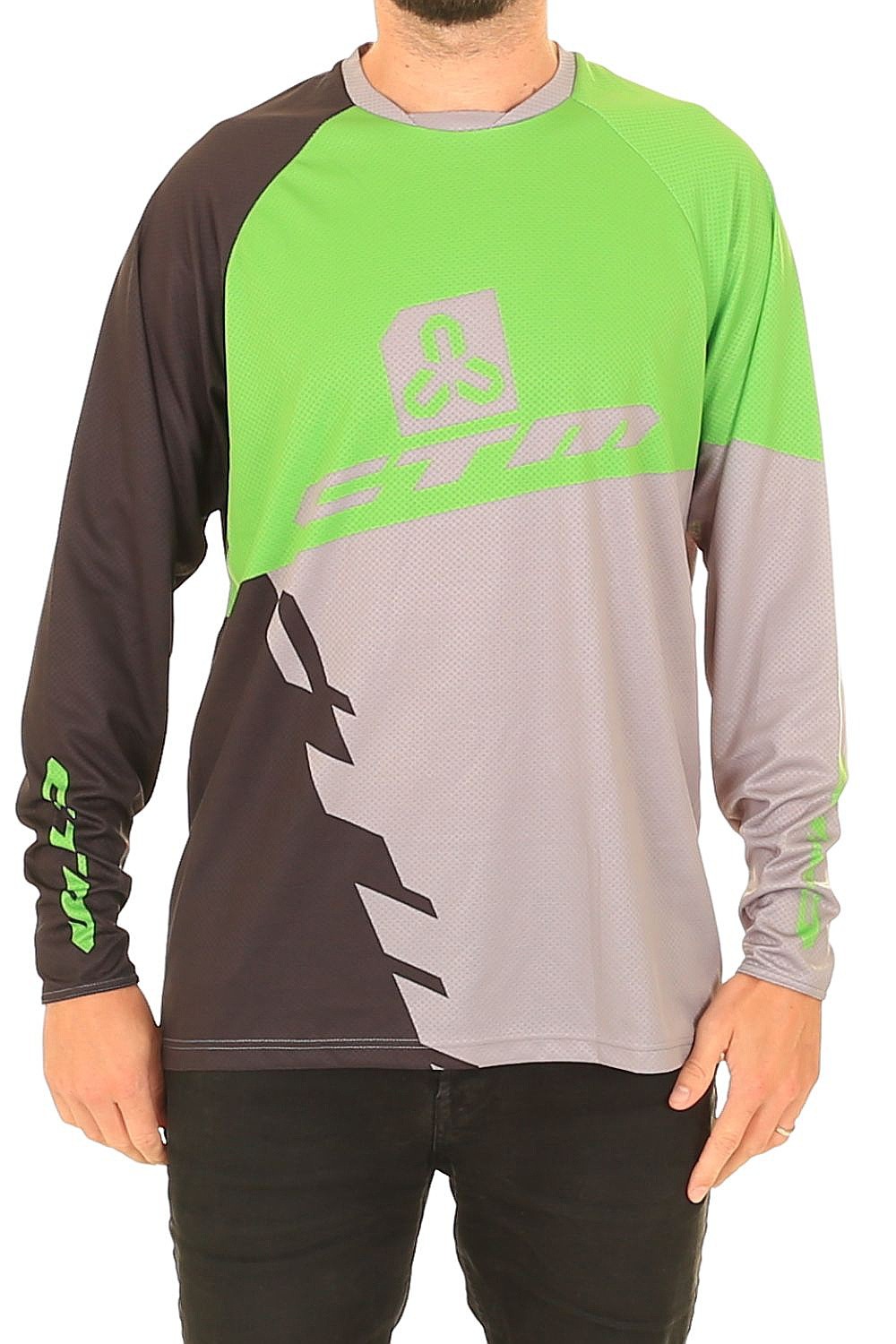 Fahrradanzug CTM Enduro Line 2 LS - Black/Green - men´s