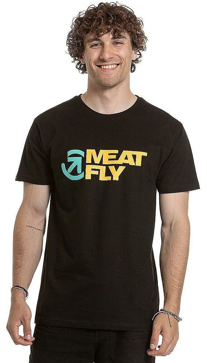 tričko Meatfly Revital - Yellow/Black - men´s