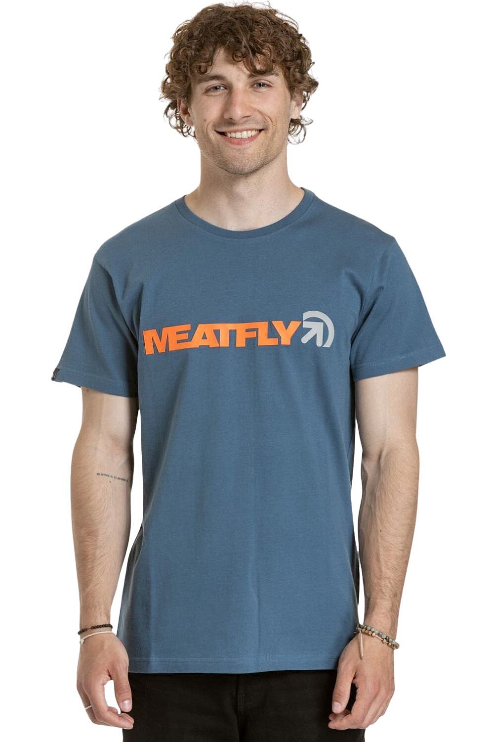 T-shirt Meatfly Logex - Dark Slate