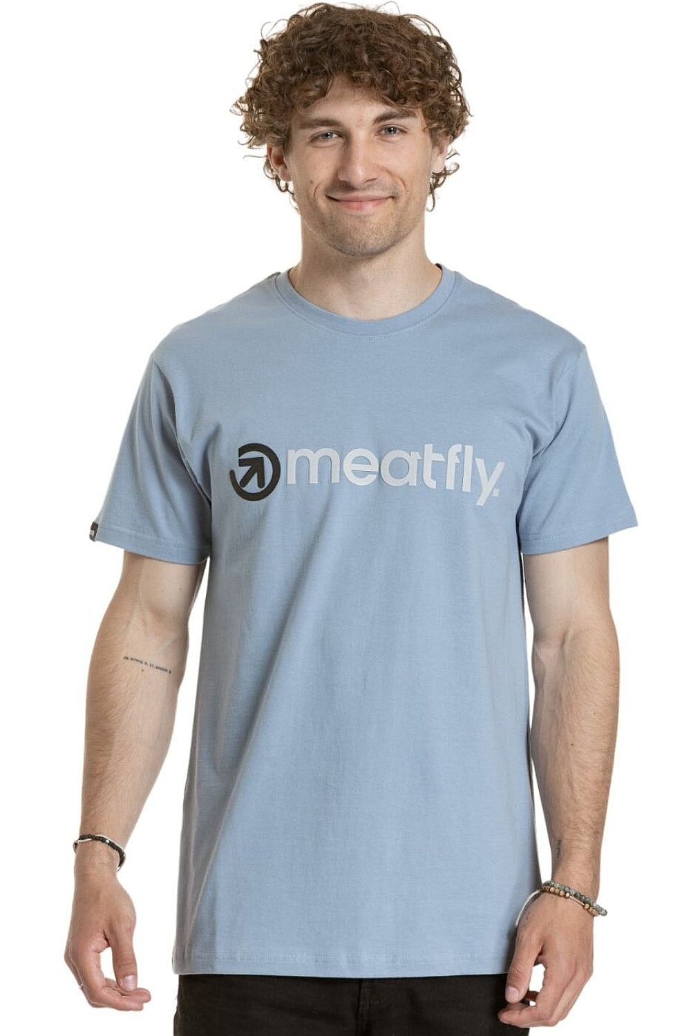 tričko Meatfly Joe - Stonewash - men´s