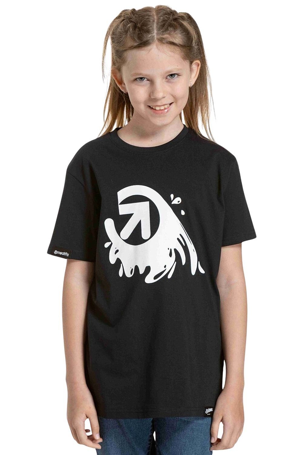 tričko Meatfly Splash - Black