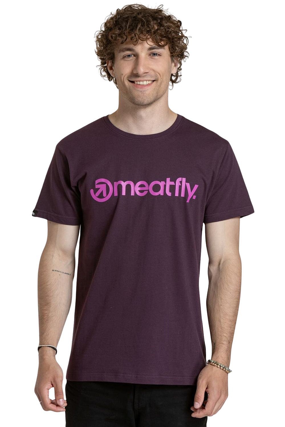 tričko Meatfly MF Logo - Blackberry