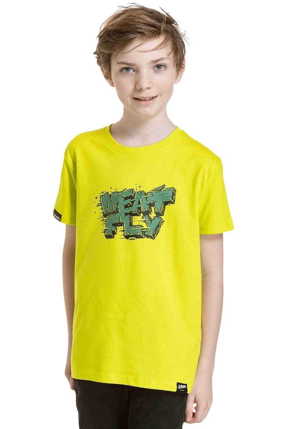 T-Shirt Meatfly Rock - Safety Yellow - unisex junior