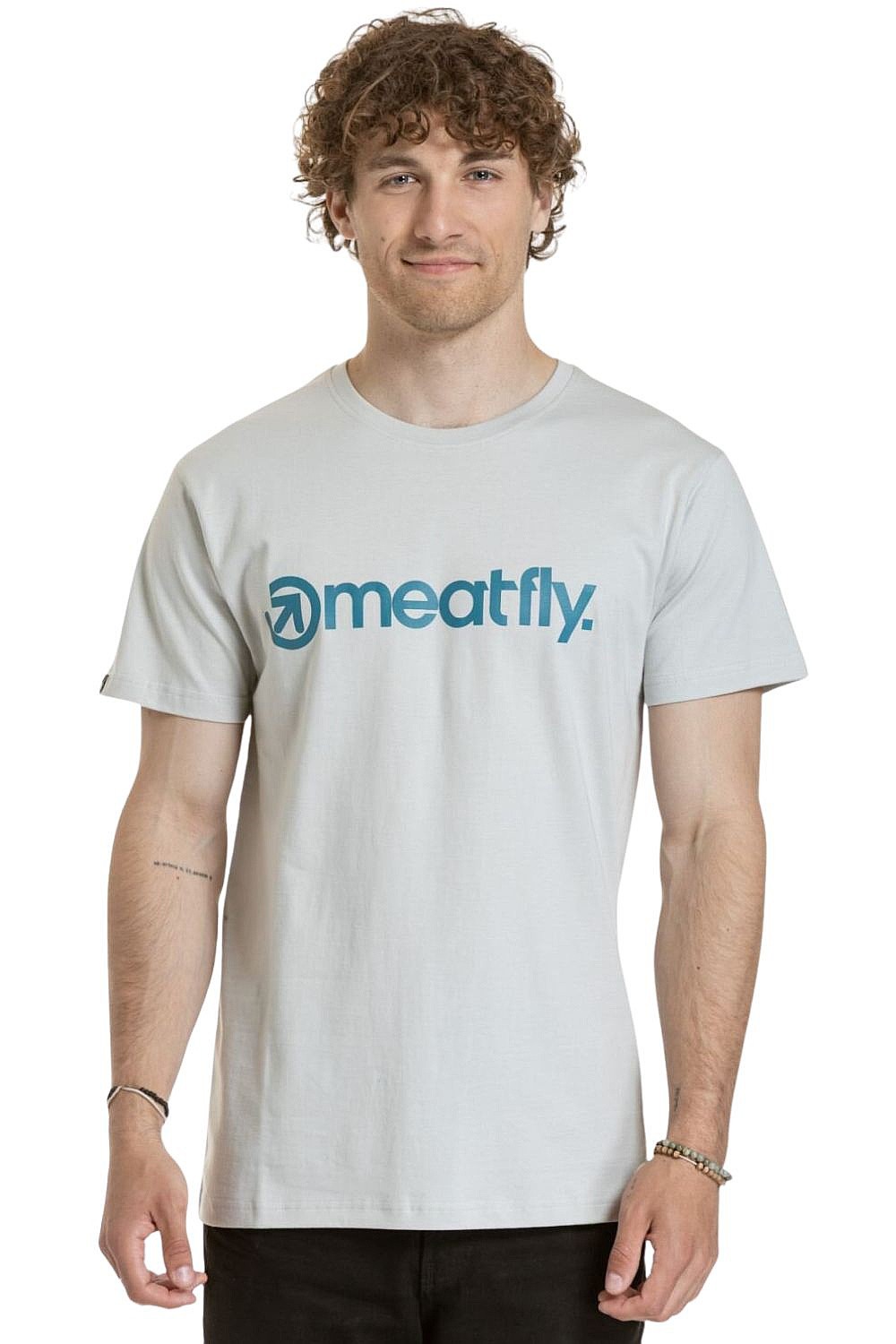 tričko Meatfly MF Logo - Stone - men´s