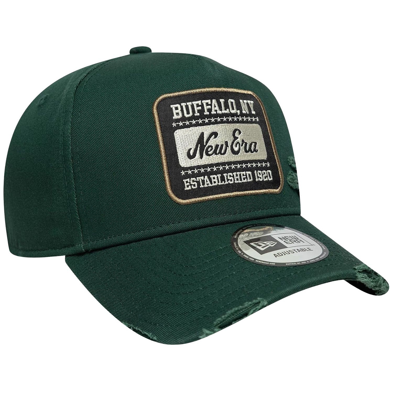 cap New Era 9FO Aframe Patch Wash Branded - Dark Green - men´s