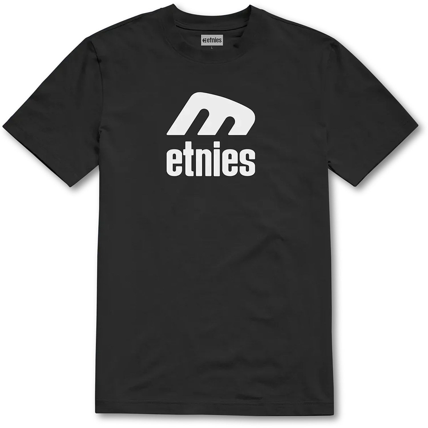 póló Etnies Icon E - Black/White - men´s