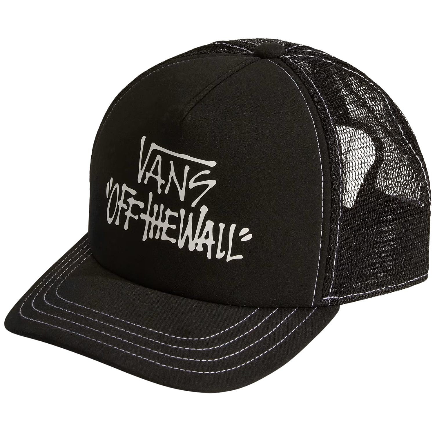 кепка Vans Pop Trucker Youth - Black - unisex junior