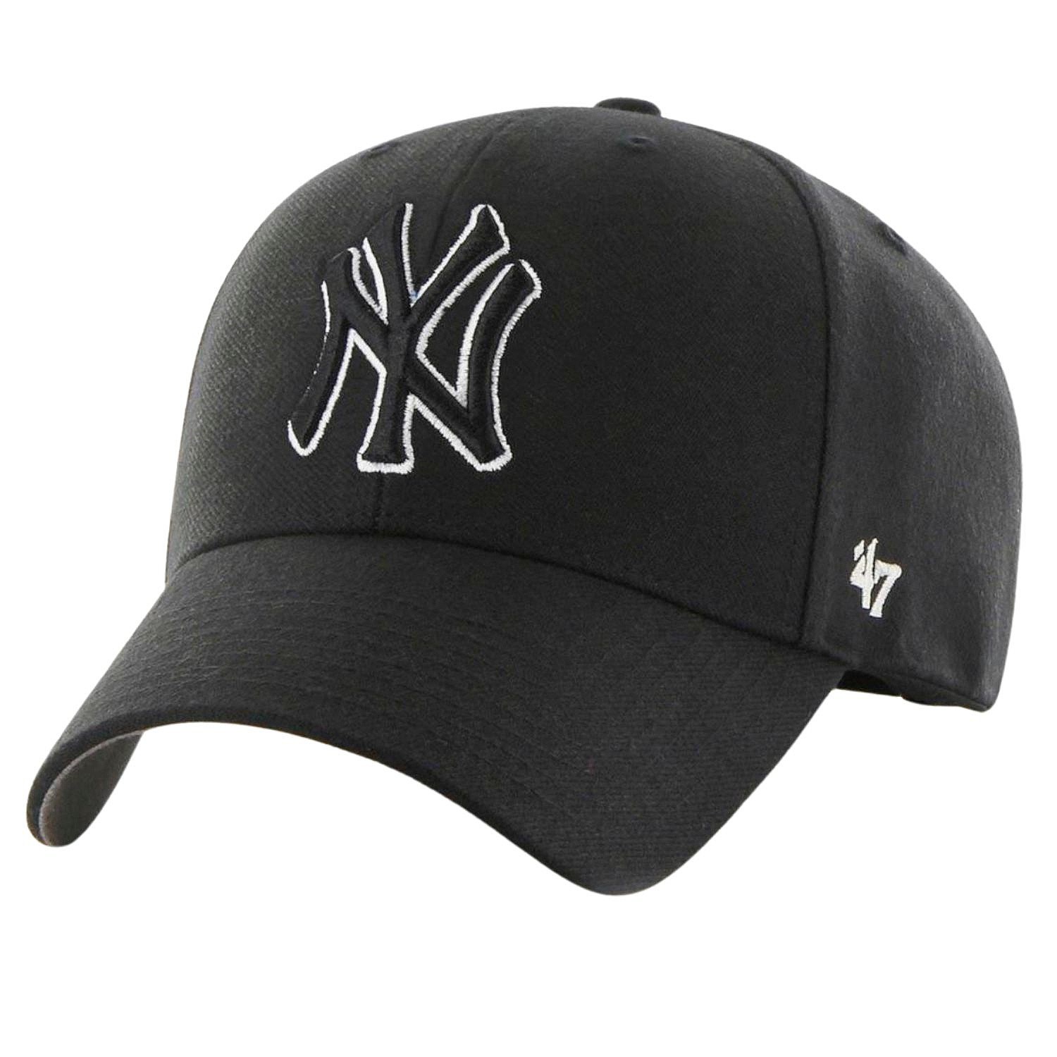 кепка 47 Brand MLB New York Yankees '47 MVP Snapback - Black/White