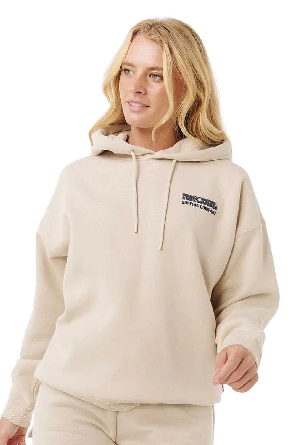 sweat-shirt Rip Curl Surf Puff Heritage Hood - Natural - women´s