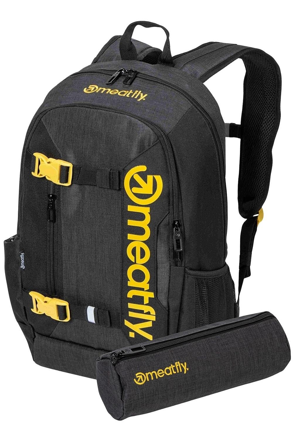 plecak Meatfly Basejumper - Black/Charcoal Heather