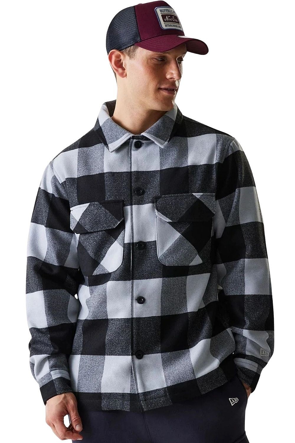 geacă New Era Shacket Branded - Black - men´s