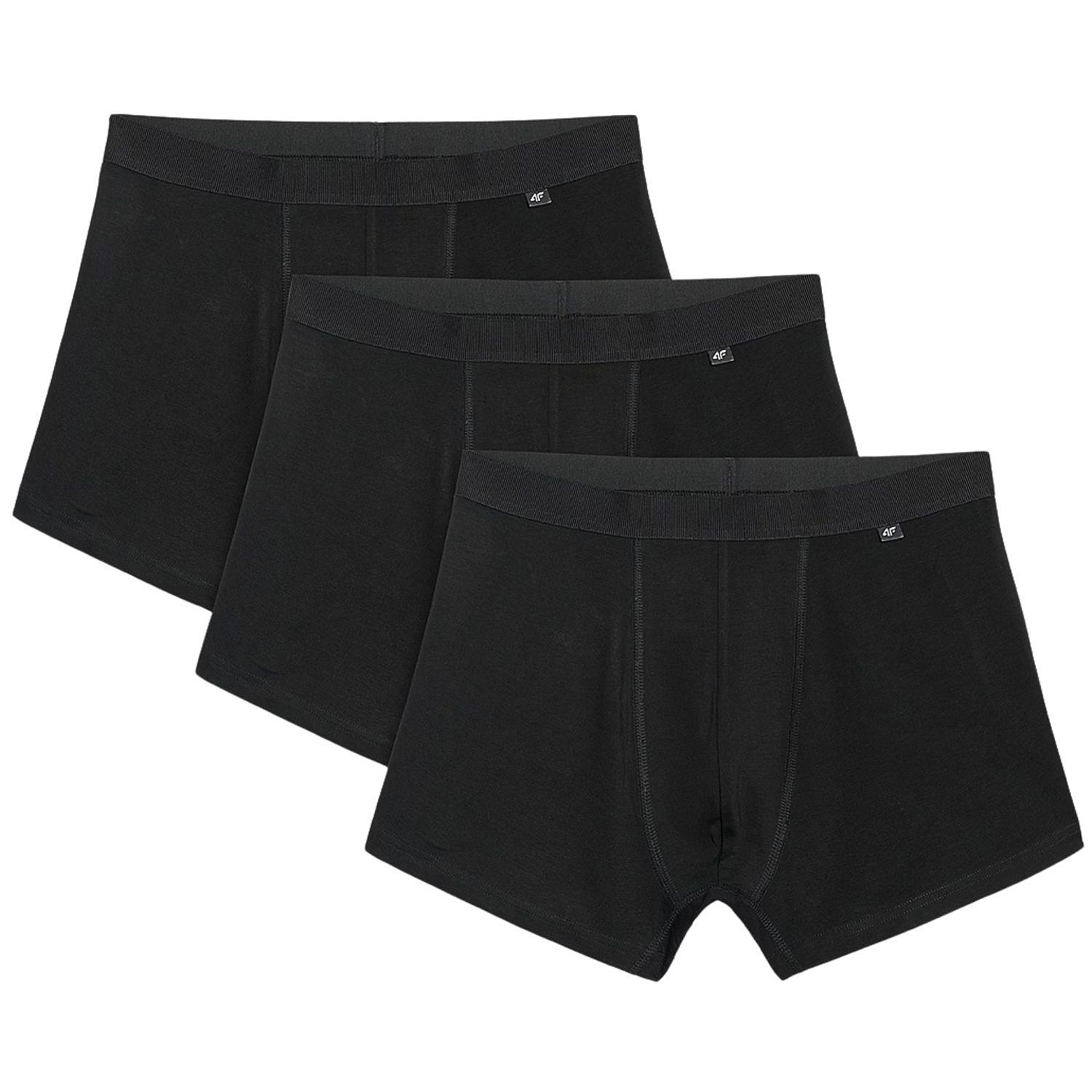trenírky 4F 4FRMM00UBXSM068 3 Pack - 20S/Deep Black - men´s