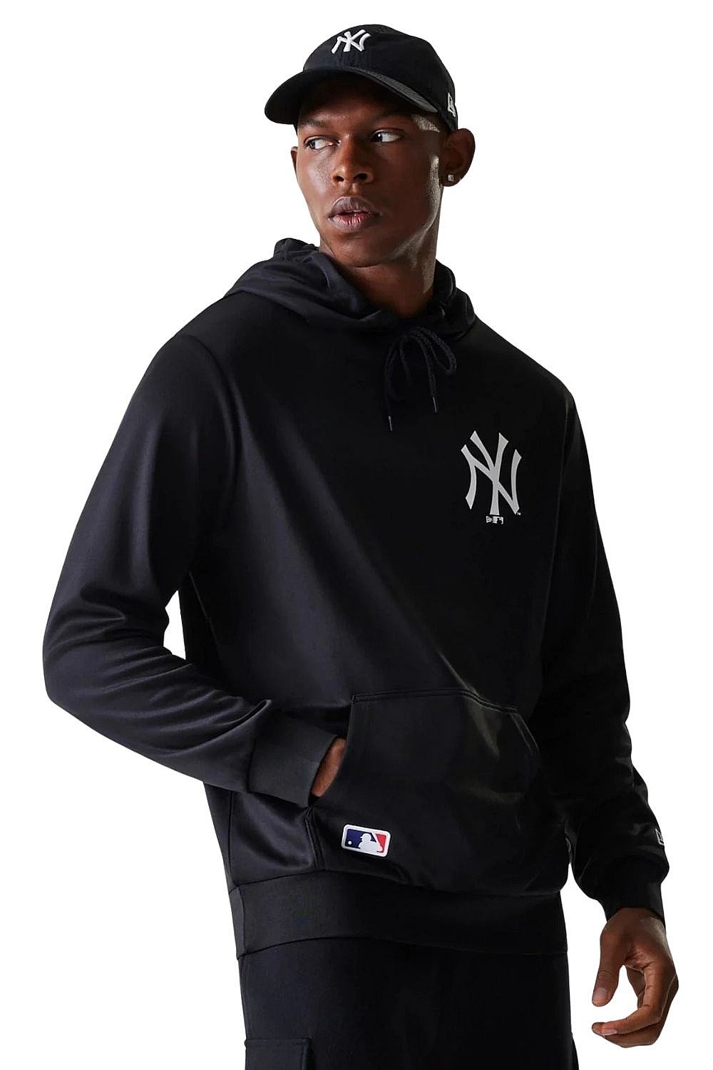 mikina New Era Essentials Hoody MLB New York Yankees - Black - men´s