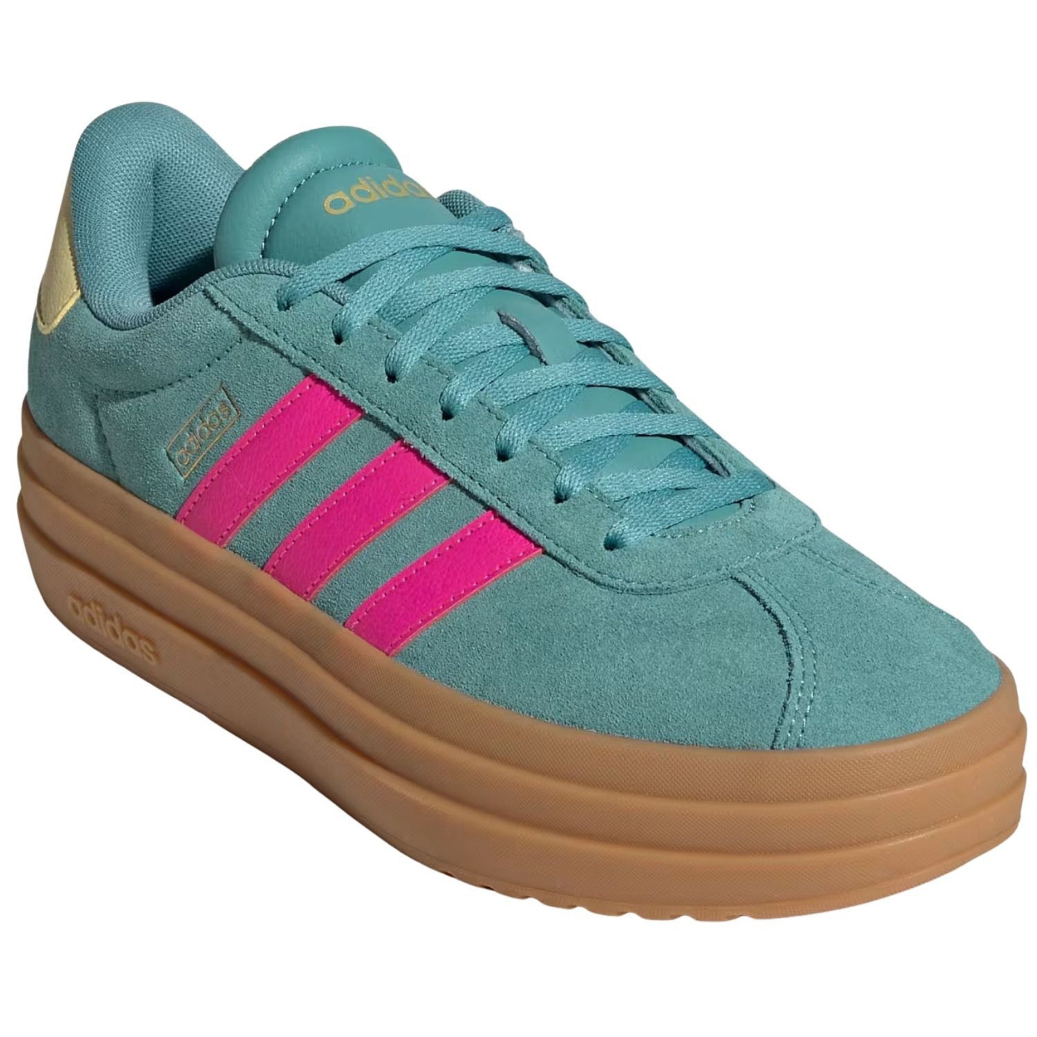 topánky adidas Performance Vl Court Bold - Powder Teal/Shock Pink/Powder Yellow - women´s
