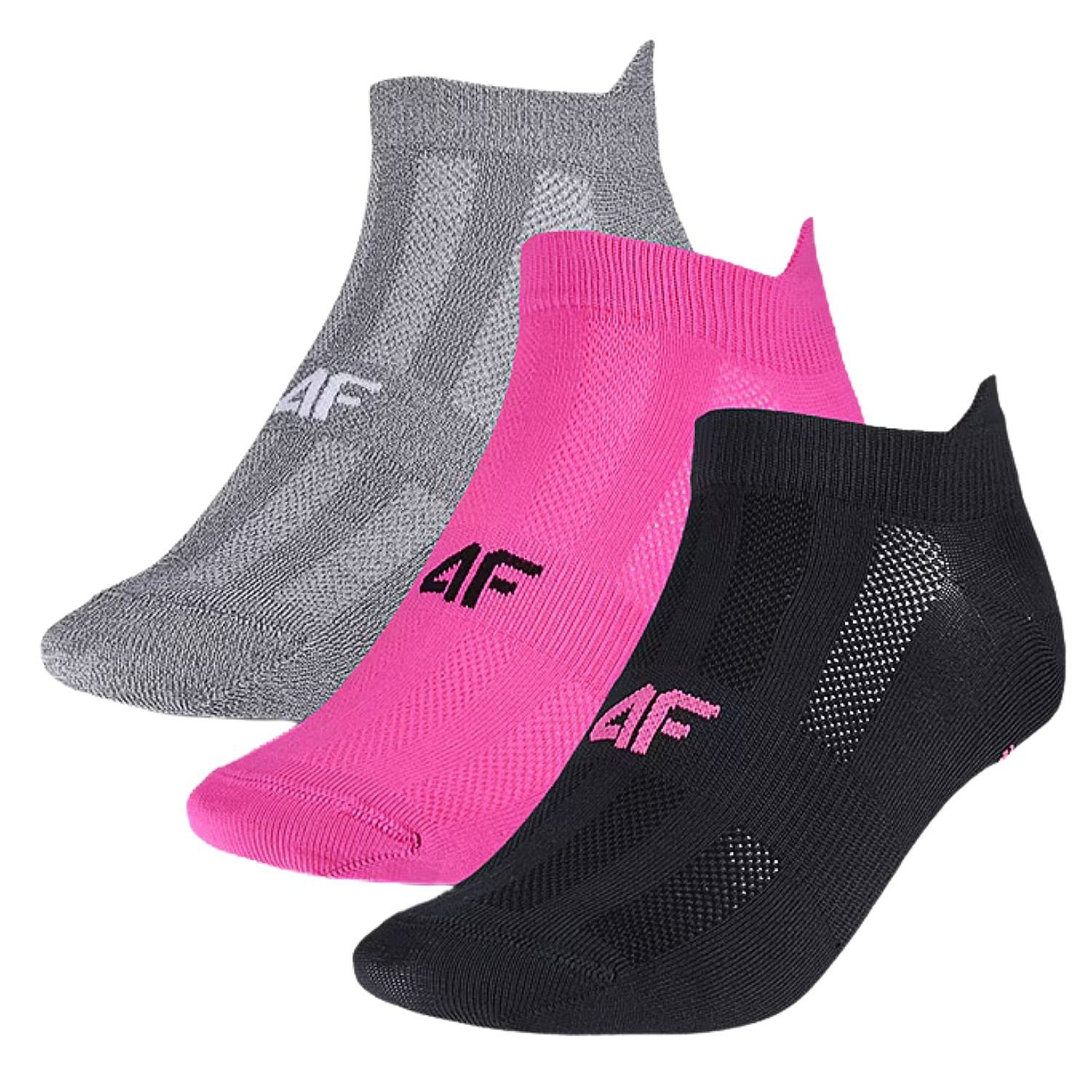 Socken 4F 4FWMM00UFSOF244 3 Pack - 92S/Multicolour 2 - women´s