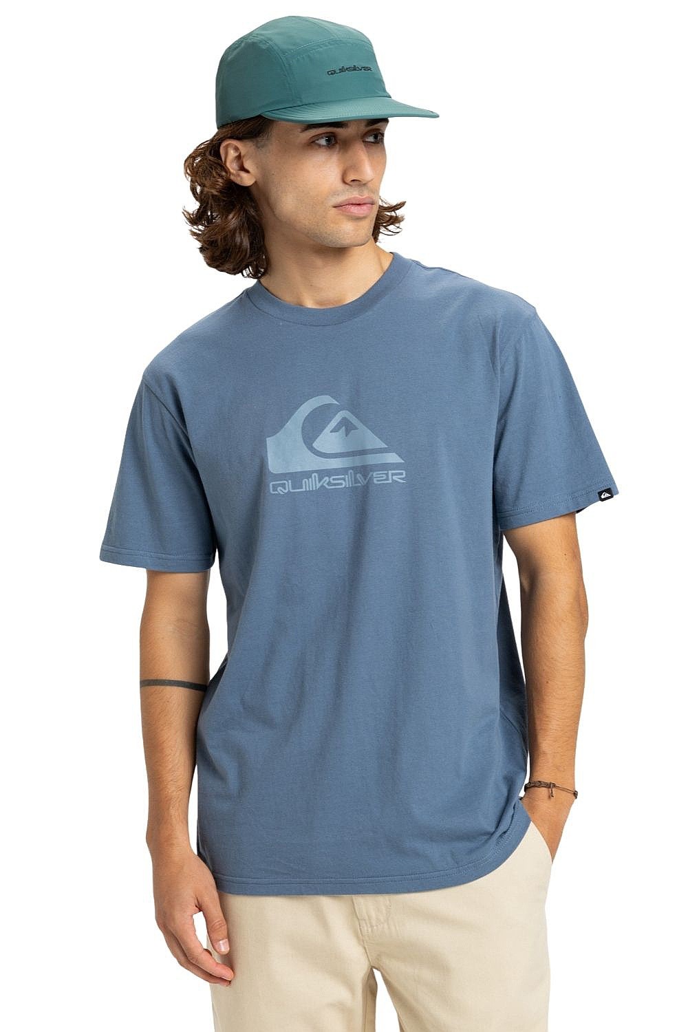 tričko Quiksilver Ev Comp Logo - BND0/China Blue - men´s