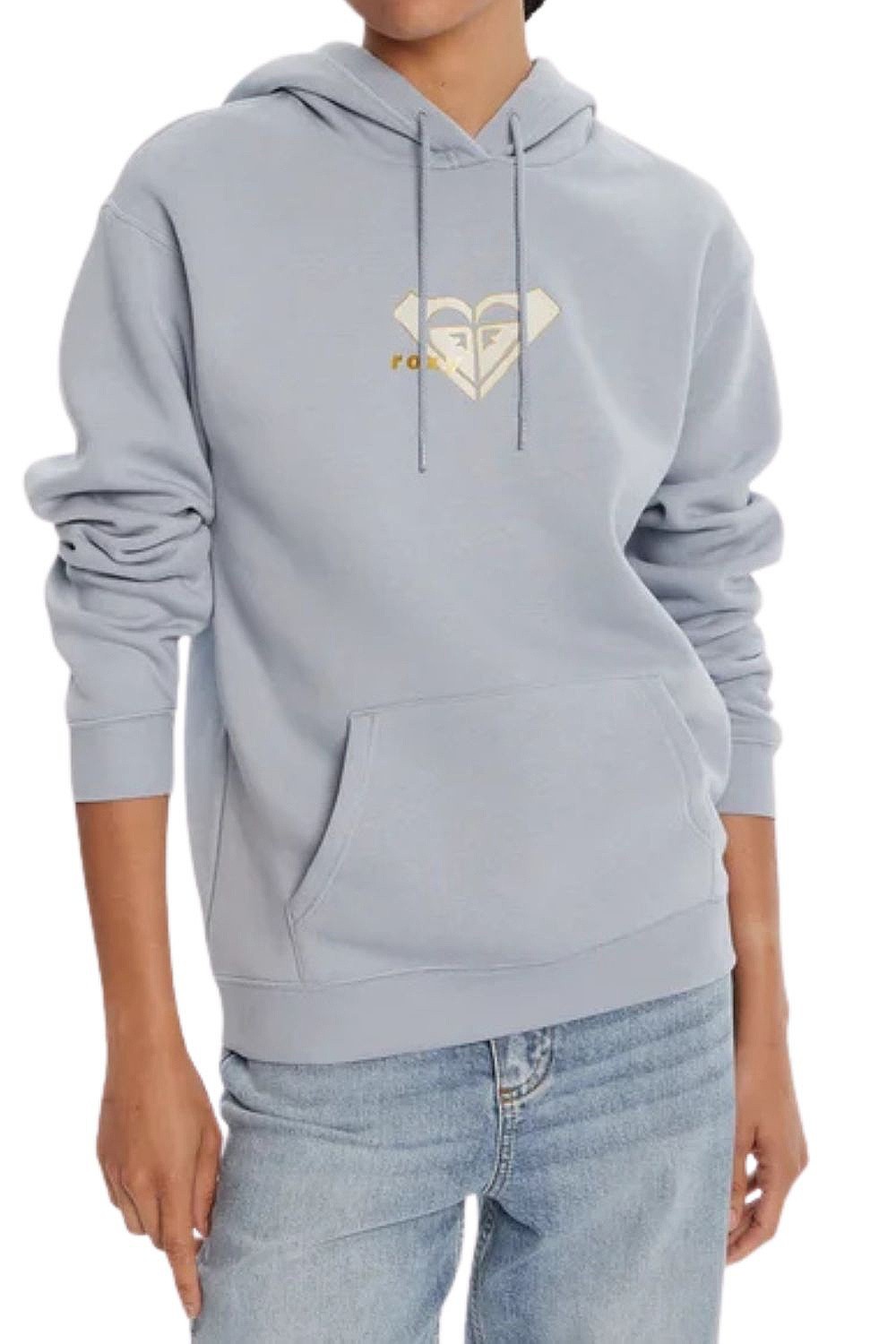 mikina Roxy VL Surf Stoked Hoodie Brushed - BKJ0/Blue Blizzard