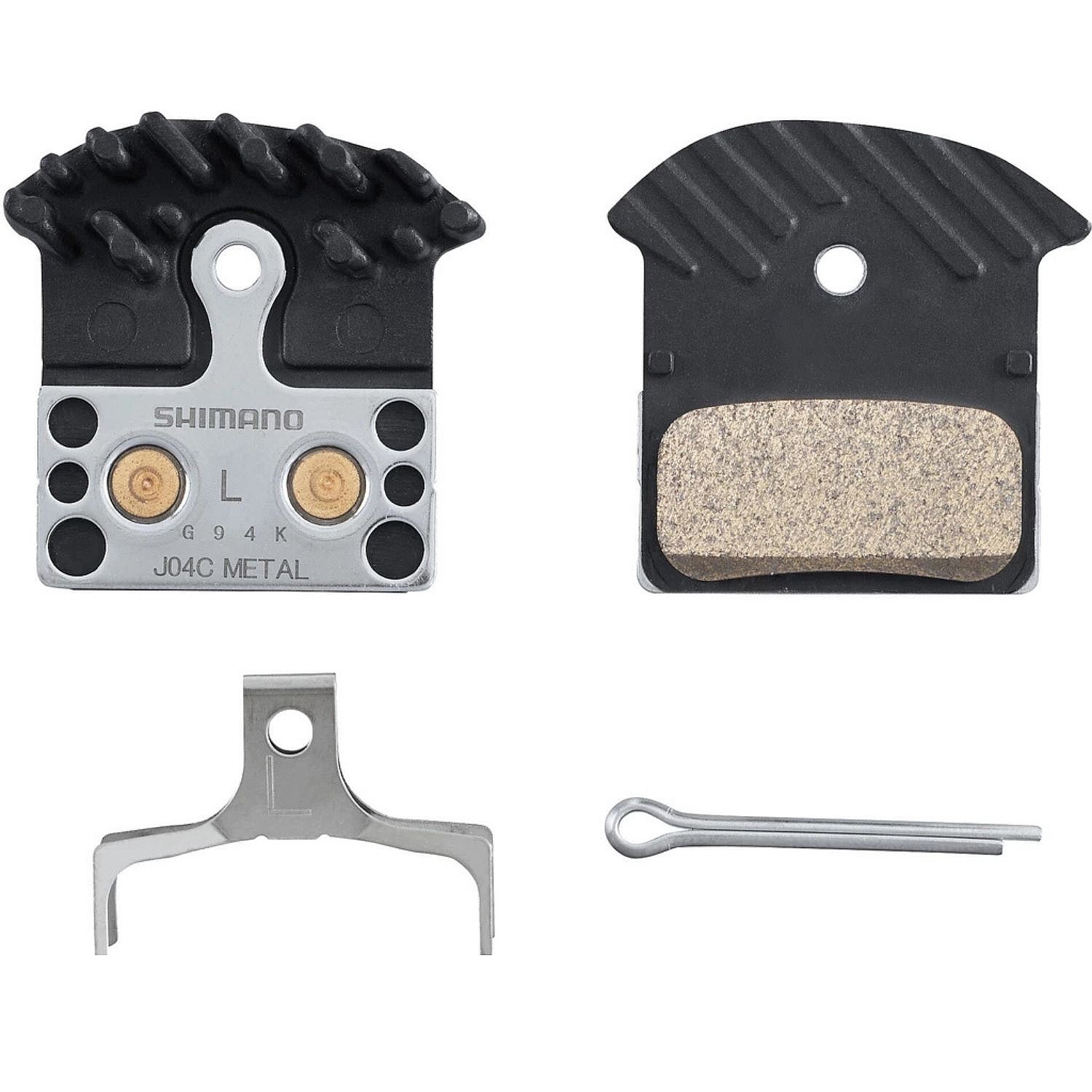 bromsbelägg Shimano J04C-MF - Black