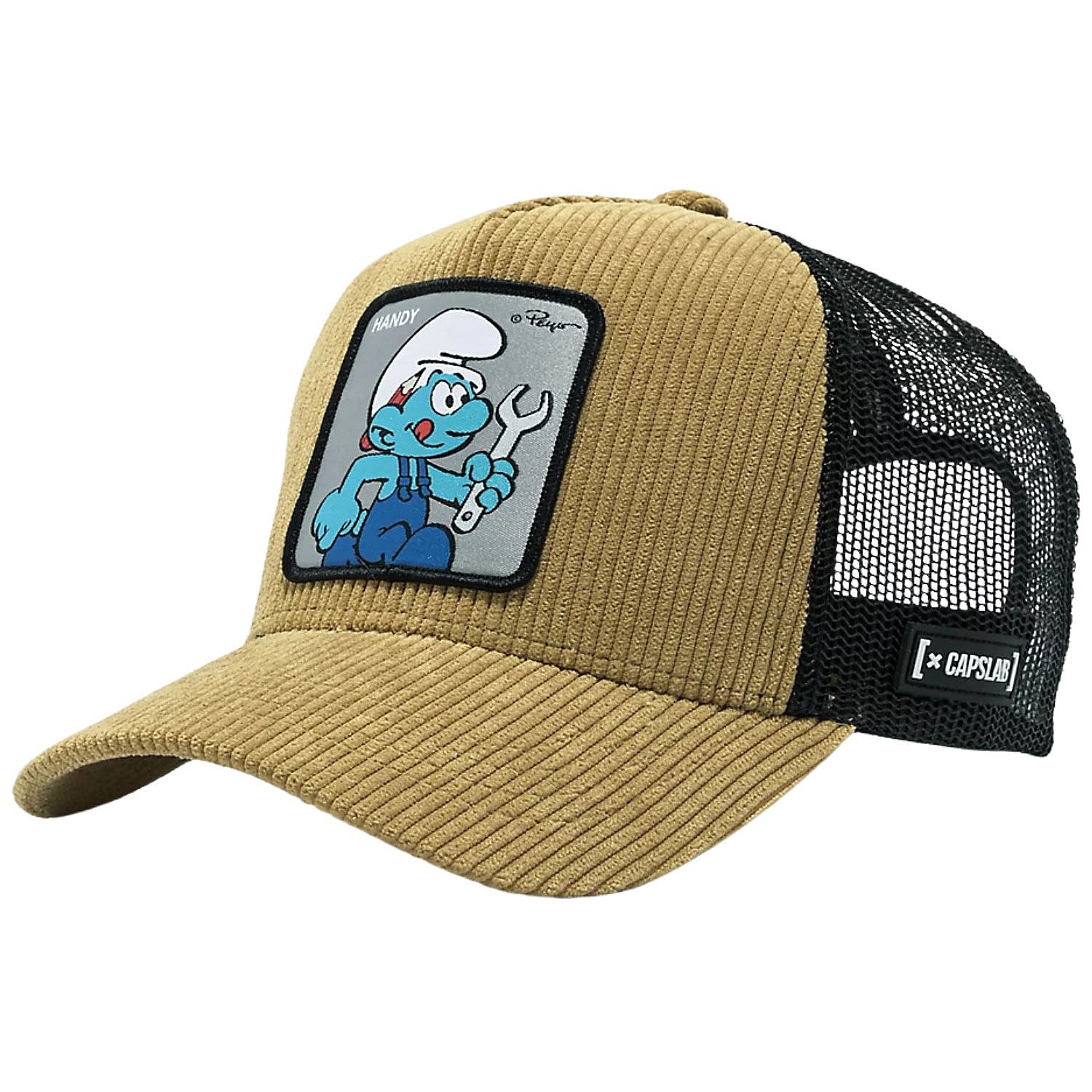 czapka z daszkiem Capslab The Smurfs Trucker - Handy/Brown/Black