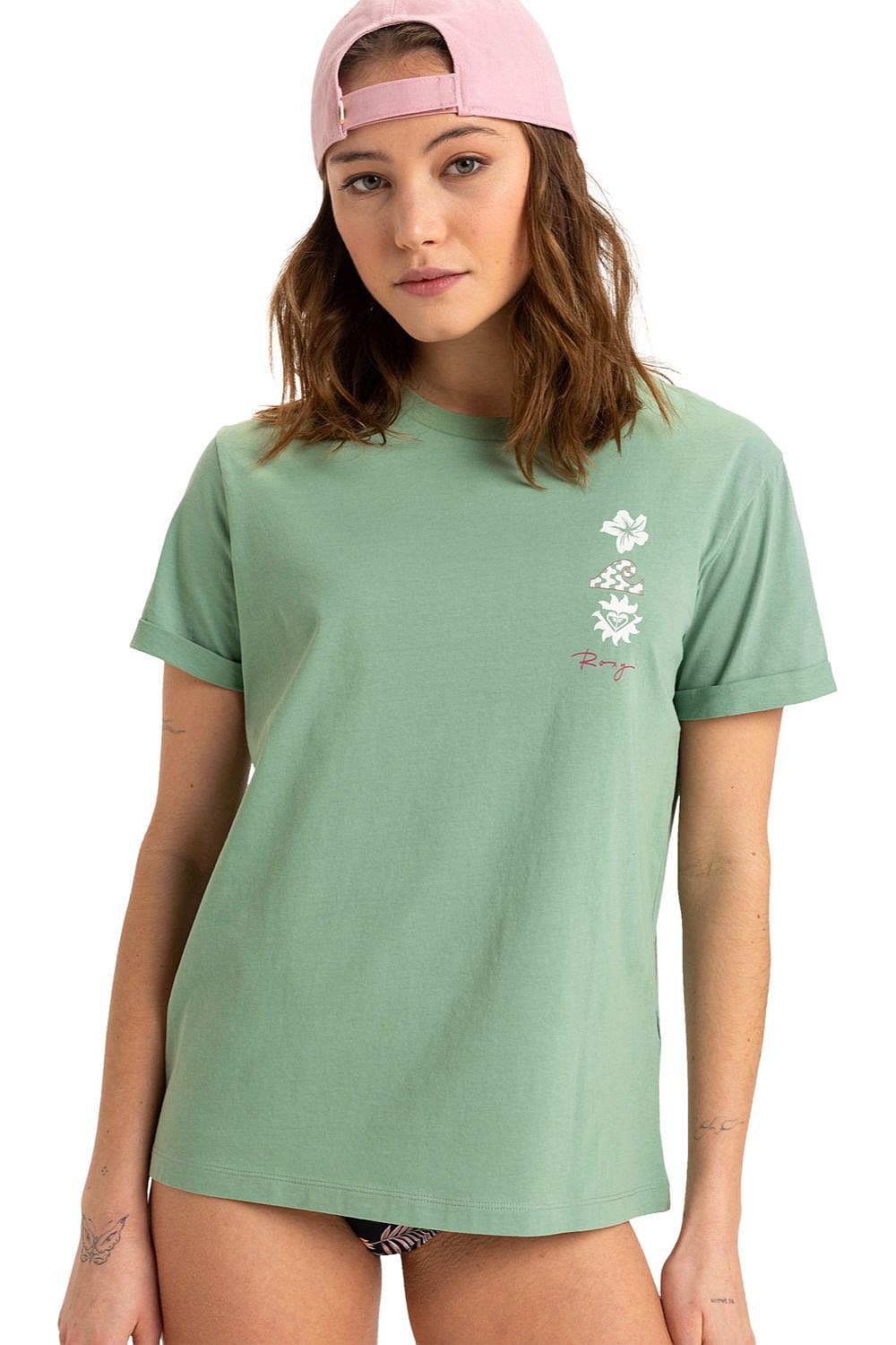 T-shirt Roxy Oceanregular Art - GHZ0/Basil