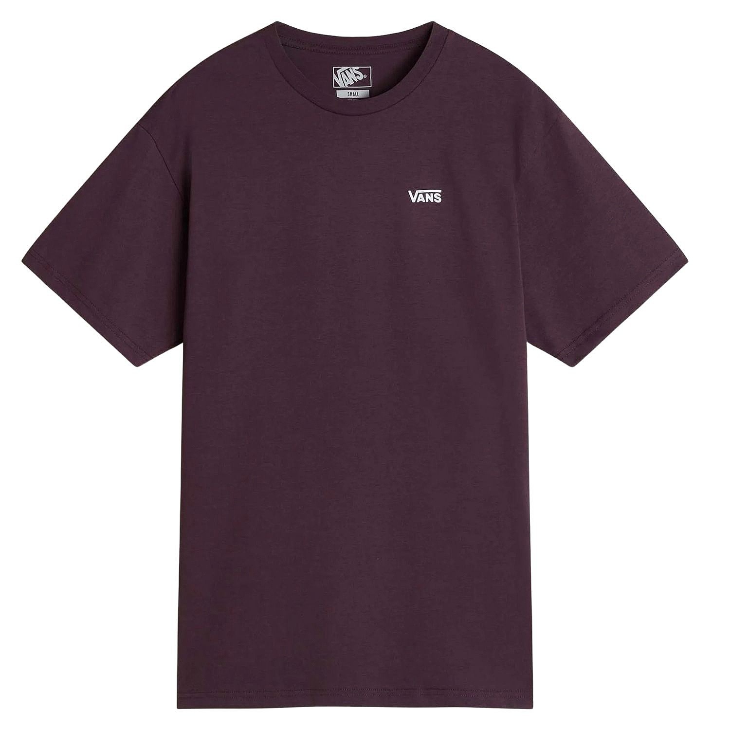tričko Vans Left Chest Logo EM - Dark Port - women´s