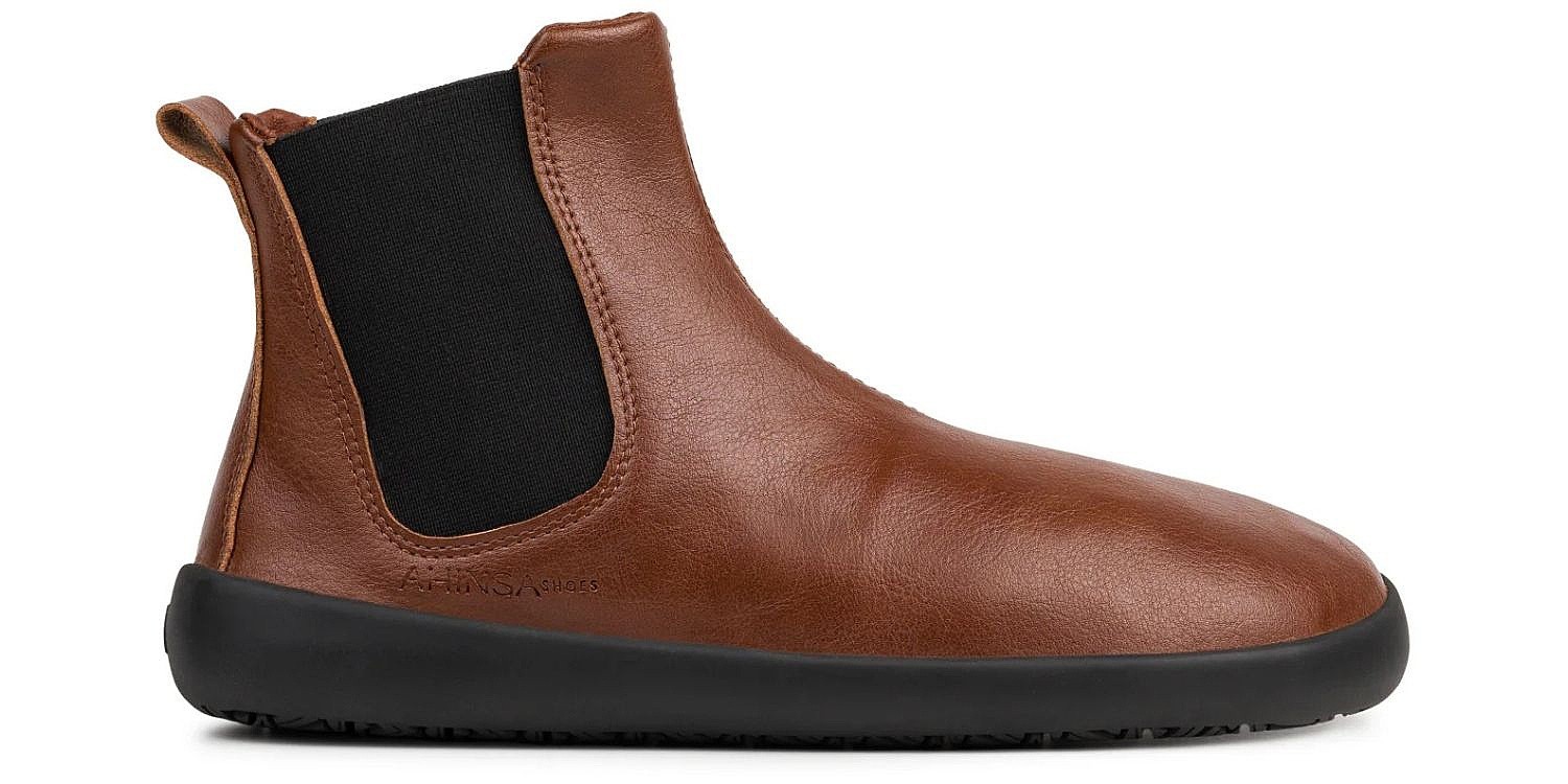 topánky Ahinsa Shoes Chelsea 2.0 - Brown - women´s