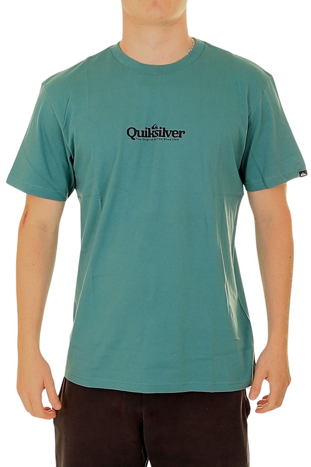 T-Shirt Quiksilver Fineline - GMW0/Deep Sea - men´s
