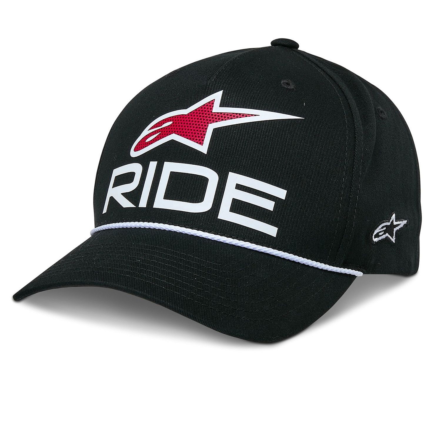 gorra con visera Alpinestars Ride Comp Snapback - Black/White/Red - men´s
