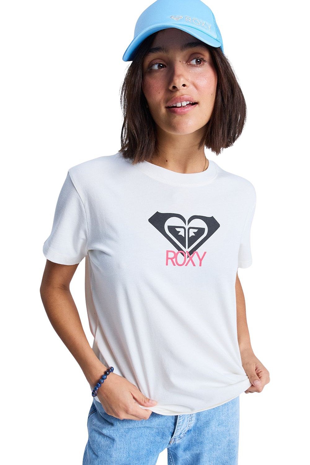 T-shirt Roxy Ocean Road Art - WBS0/Egret - women´s