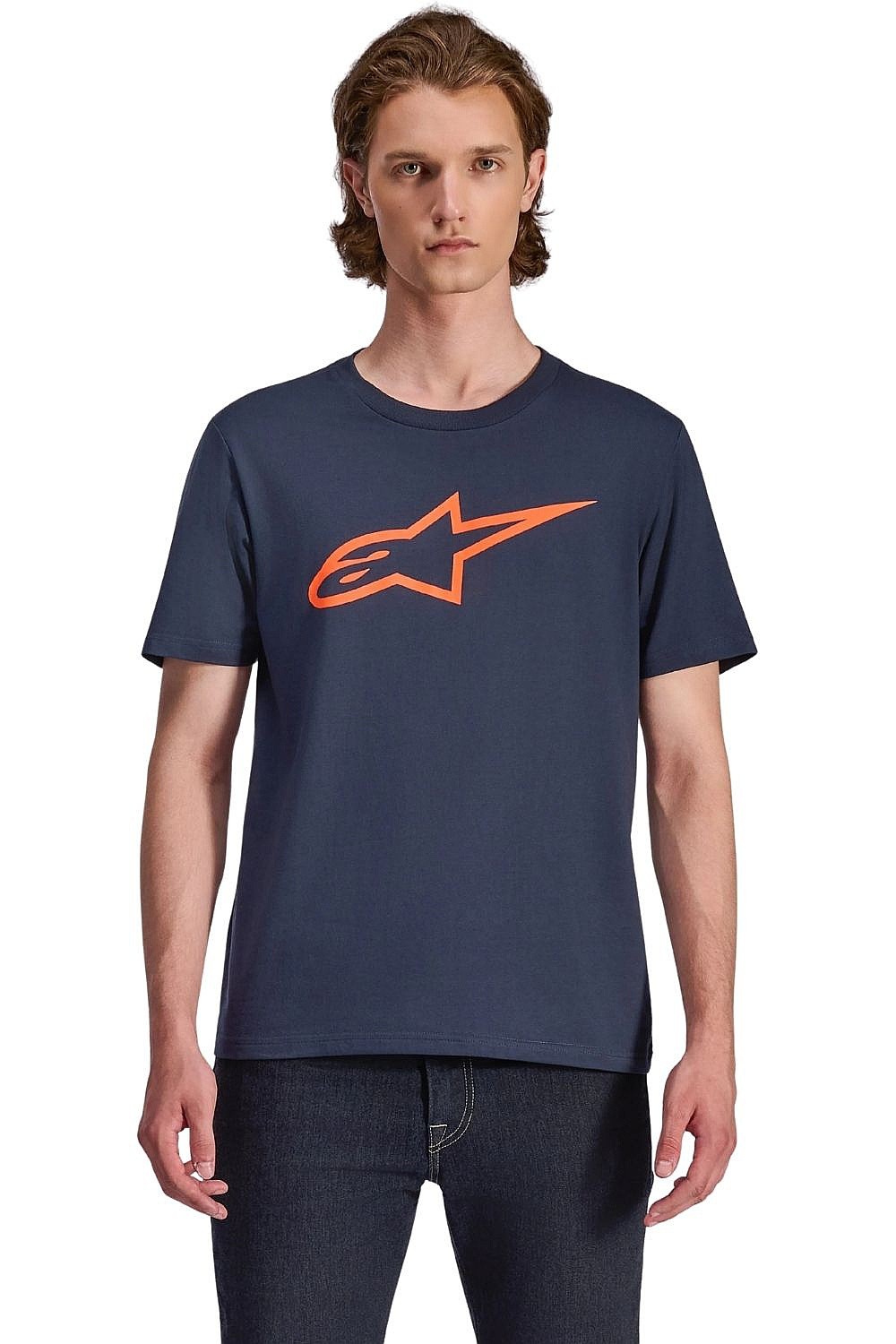 tričko Alpinestars Ageless 2.0 CSF - Navy/Orange - men´s