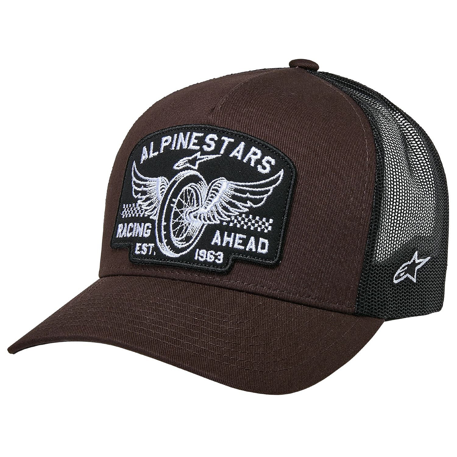 kasket Alpinestars Heritage Patch Trucker - Brown/Black - men´s
