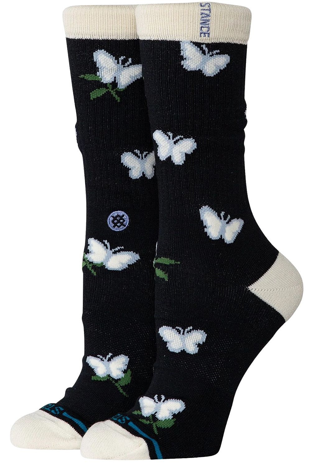 meias Stance Meadows Crew - Black
