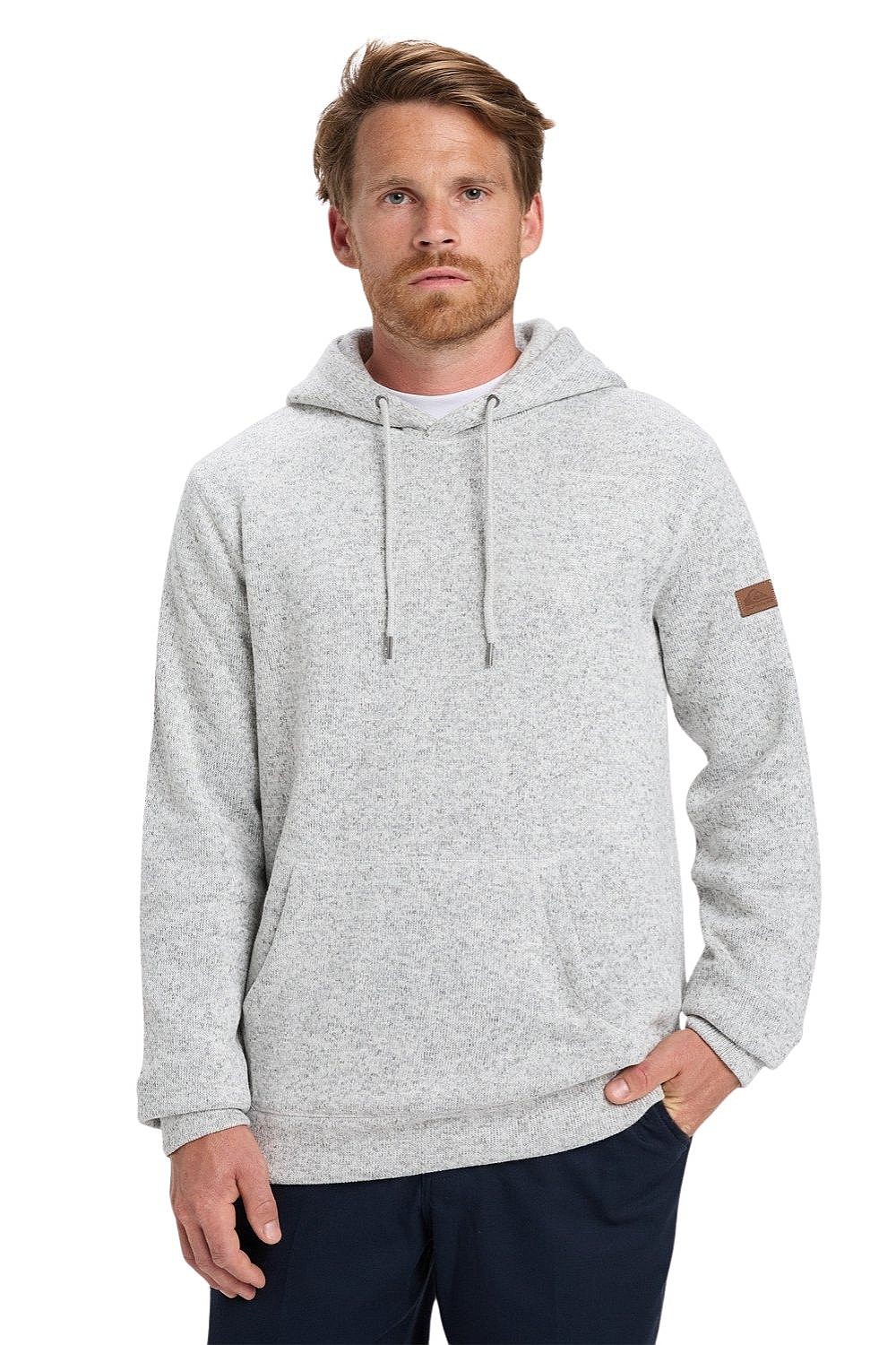 sweat-shirt Quiksilver Keller Hoodie - SJSH/Light Grey Heather - men´s