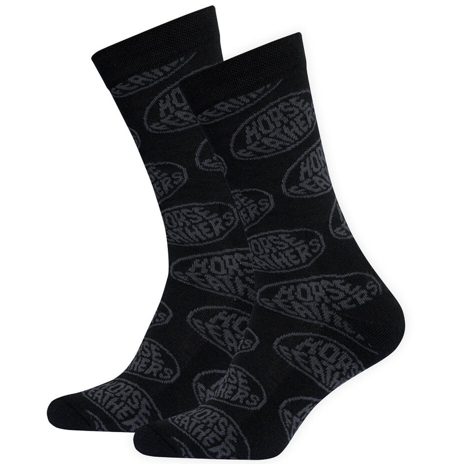 chaussettes Horsefeathers Dynamo - Black - men´s