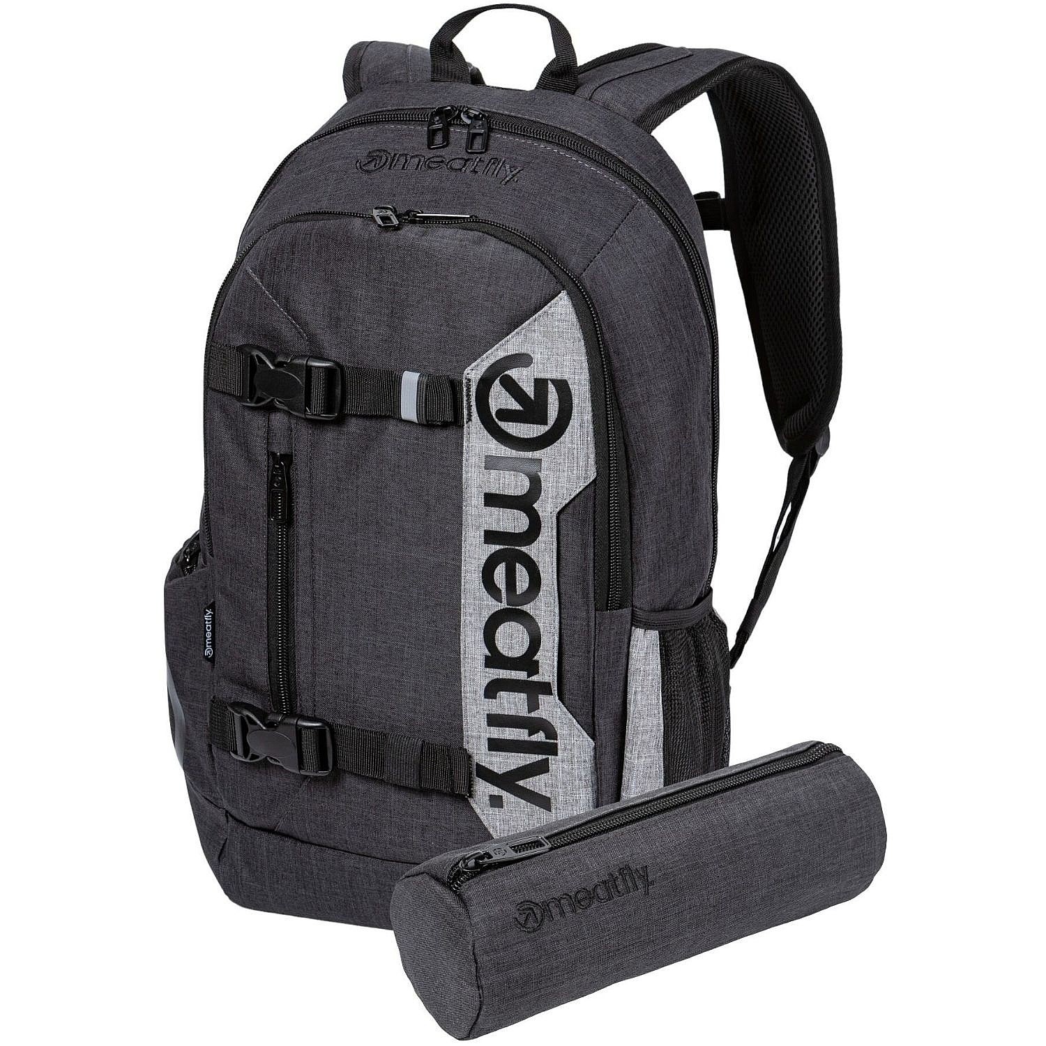 plecak Meatfly Basejumper - Charcoal Heather/Grey Heather
