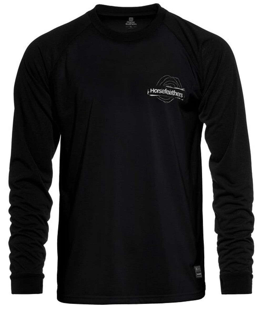camisa Horsefeathers Shank LS - Black - men´s