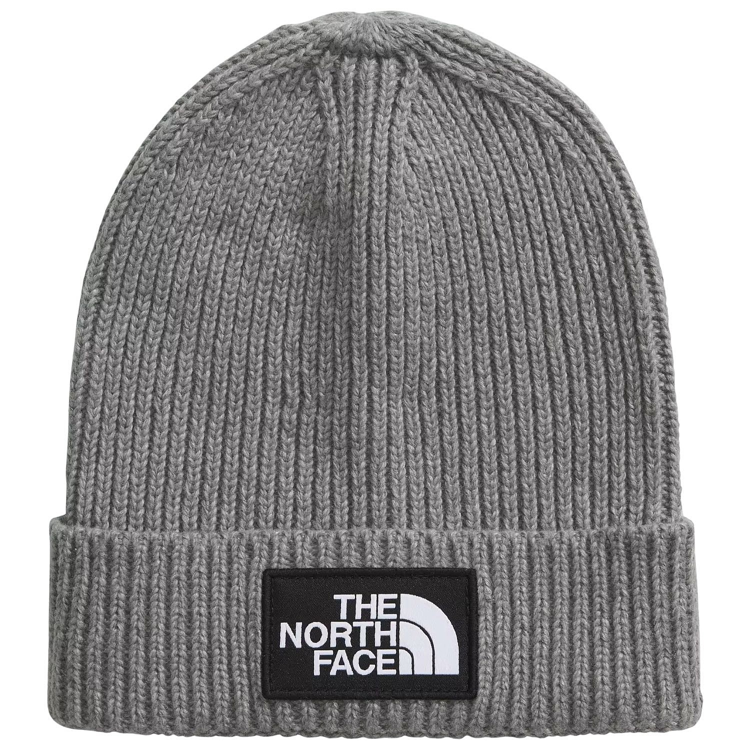 шляпа The North Face TNF Logo Box Cuffed - TNF Medium Grey Heather - unisex junior