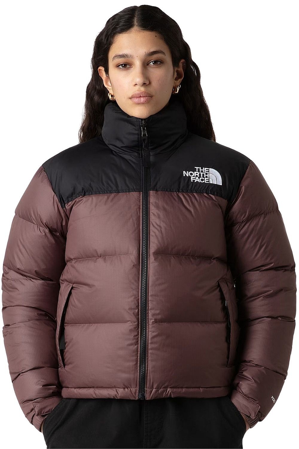 Jacke The North Face 1996 Retro Nuptse - Tawny Quartz/TNF Black - women´s