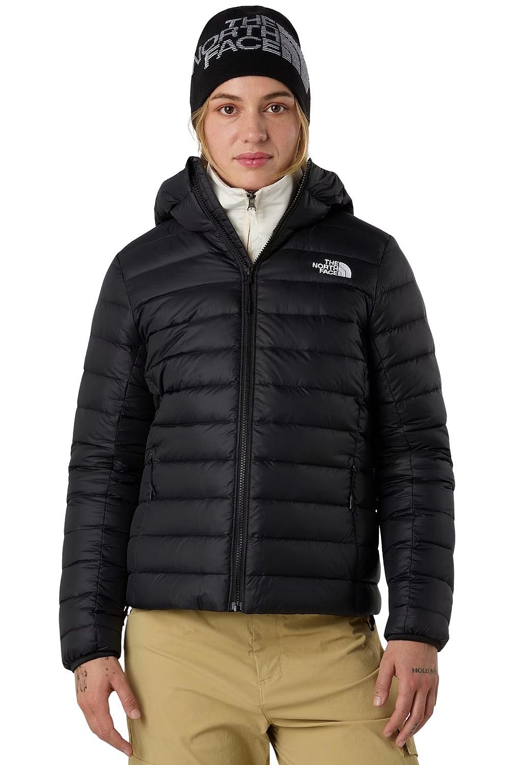 bunda The North Face Classic Down Hoodie - TNF Black - women´s