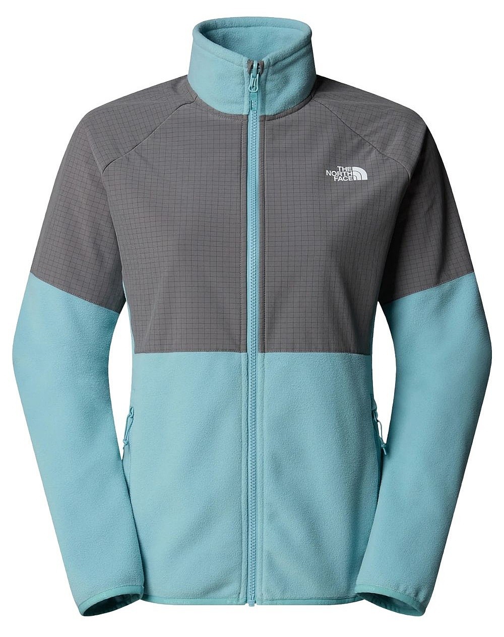 mikina The North Face Glacier Heavyweight Zip - Blue Eclipse/Smoked Pearl - women´s