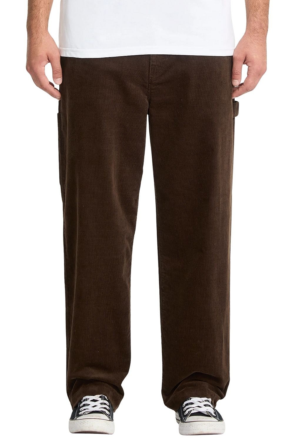 nohavice Volcom Kraftsman Cord - Brown Stone - men´s