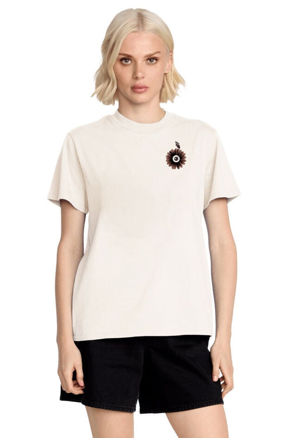 T-Shirt Volcom Lock It Up - Bone - women´s