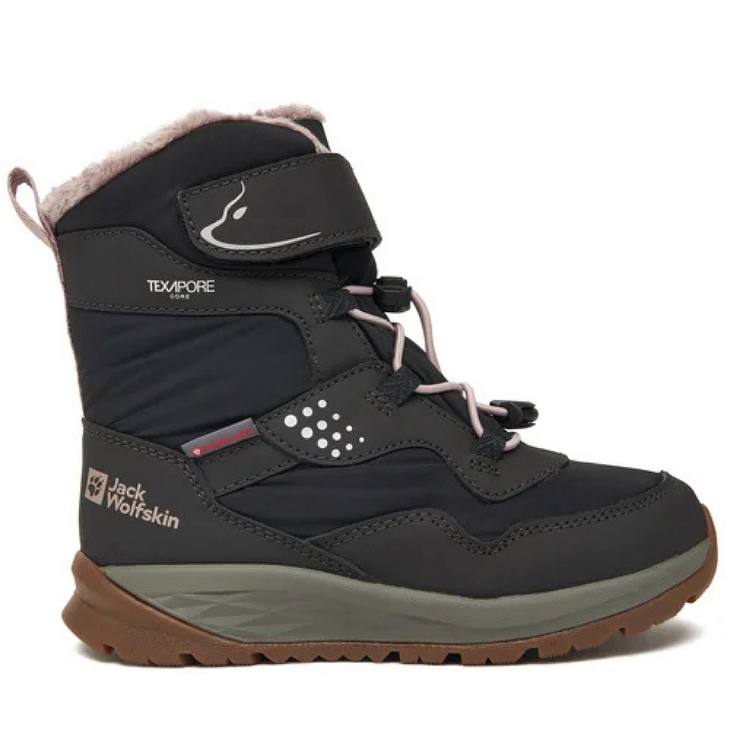 обувь Jack Wolfskin Polar Bear-G Texapore High Vc - Phantom - unisex junior
